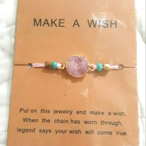 Pink Crystal Stone Bracelet